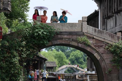 Crossing the Water Town Bridge 8