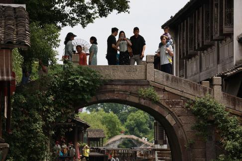 Crossing the Water Town Bridge 12