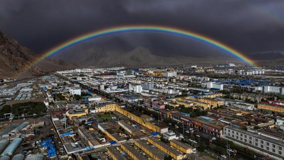 Rainbows in Plateau Cities