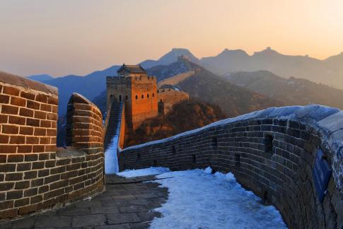 Remaining Snow on the Great Wall