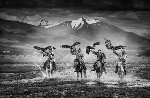 Hunters in Mongolia
