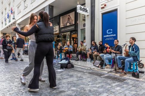 STREET MUSICIANS  ERMOU STREET