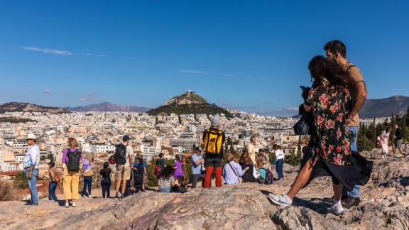 LYCABETTUS VIEW FROM AEROPAGUS 