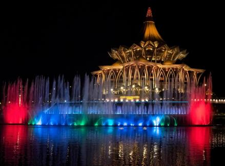 Light show in Sarawak