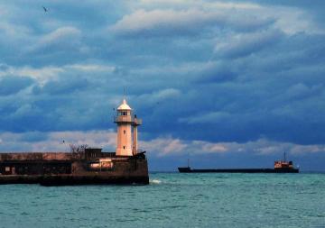 Lighthouse on Yalta Crimea