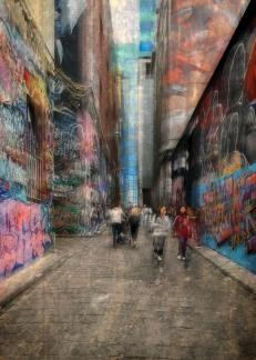 Hosier lane going up