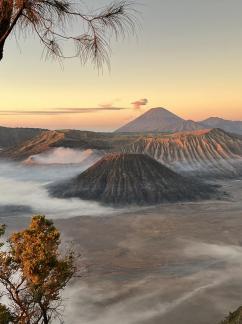 Bromo mountain in the morning A