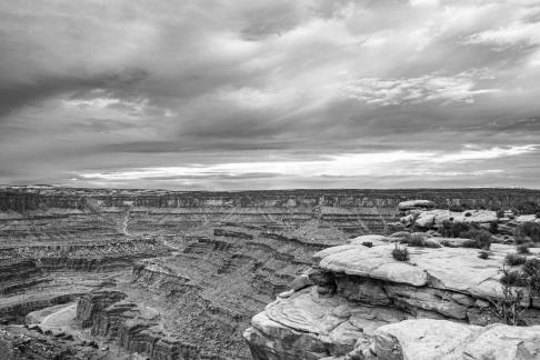 Clouds on Dead Horse Point