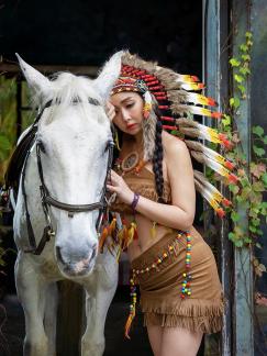 Girl and horse 3