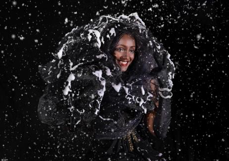 Snowing