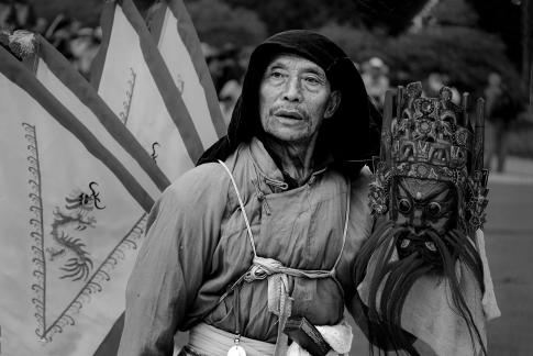 Old artist of Nuo opera