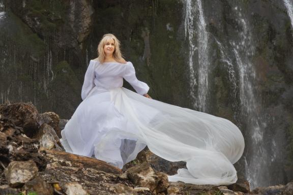 At the waterfall-3
