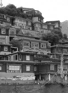 Houses on the mountain ridge 12