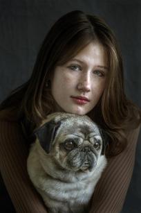A girl and dog-2