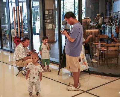 Strolling around the mall 15