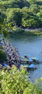 a sea of people