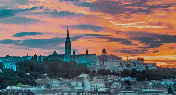 Budapest In Evening