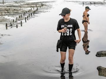 On the mud lake