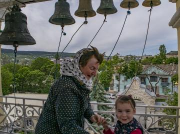 On the bell tower