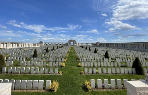 Military cemetery in France