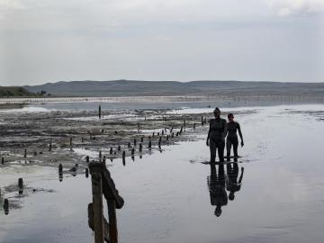 Mud lake Chokrak  Crimea