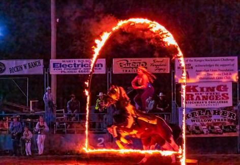 Murrurundi cowgirl on fire 2