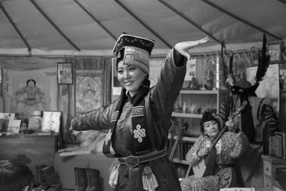 In a Kalmyk yurt