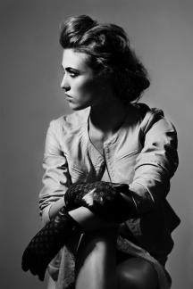 Her backstage