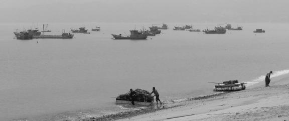 Fishing boats at sea 50