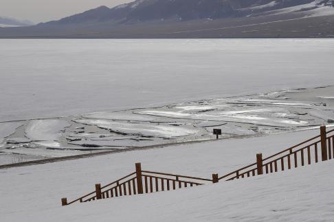 Ice covered mountain range 1