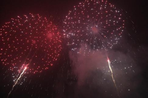 Fireworks filling the sky 1