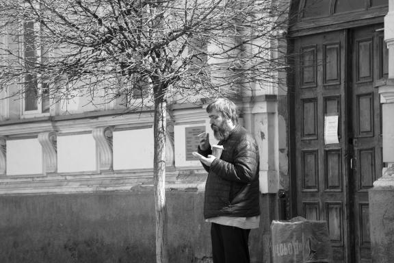 On the street