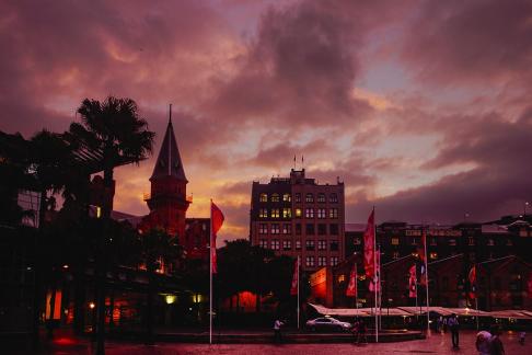 Sydney Market under Sunset