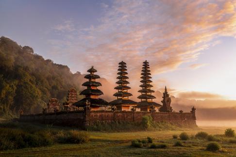 Temple at Tamblingan Lake