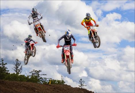 Motocross Jump in Air