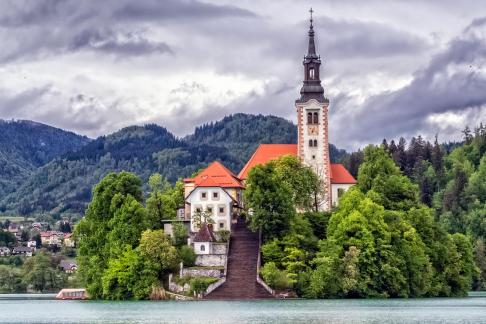 Bled Island entry ramp