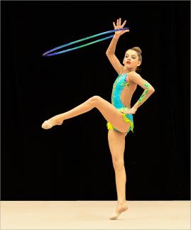 Gymnast with Hula Hoop 44