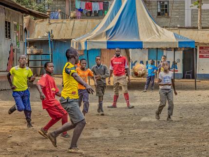 School soccer in Kibera 29