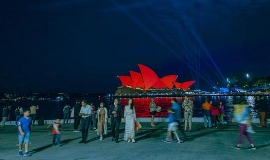 Sydney Opera House in Red 50