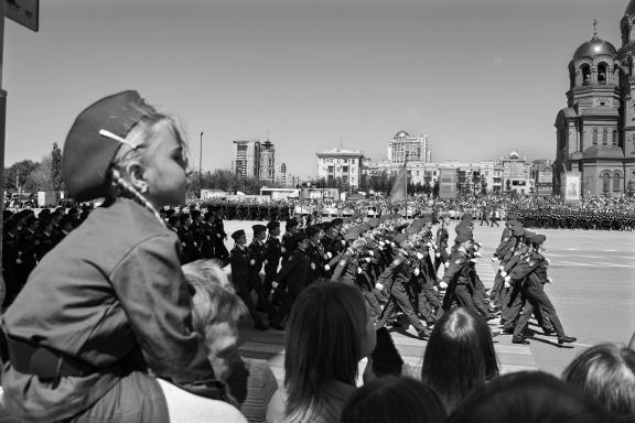 At the parade