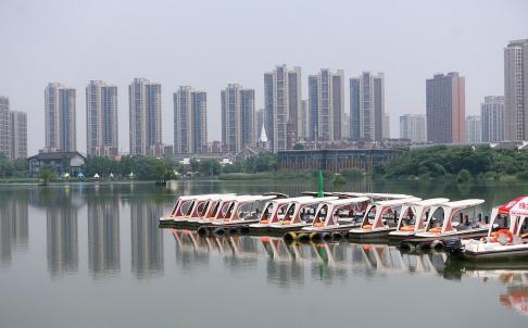 High rise buildings by the lake 2