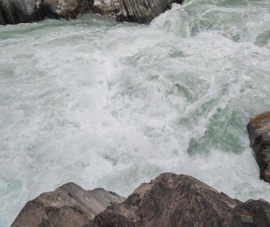 Angry waves of the river 6