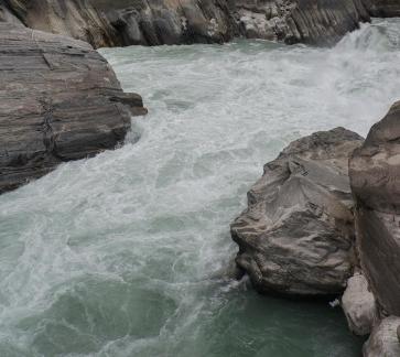 Angry waves of the river 8