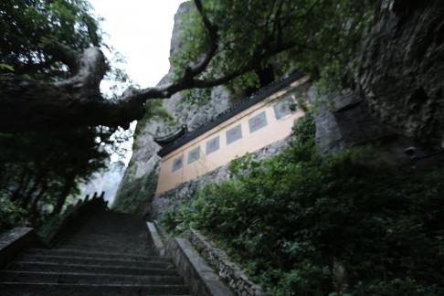 Thestone steps lead to the Buddha 1