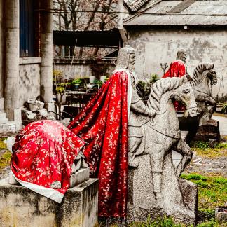 Temple stone statue 1