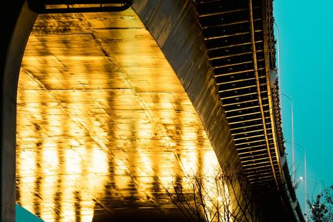 Golden Overpass Bridge 2