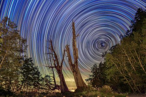 Color star trails