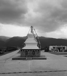 Tibetan White Pagoda 1