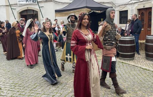 Medieval event procession