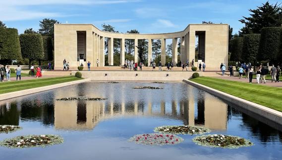 People at the monument